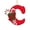 C, variant on 26 Letter Christmas Tree Hanging Pendant,2025 Christmas Letters Ornaments A to Z Ornament Letters Decorative Hanging Xmas Alphabet Letters for Christmas Tree
