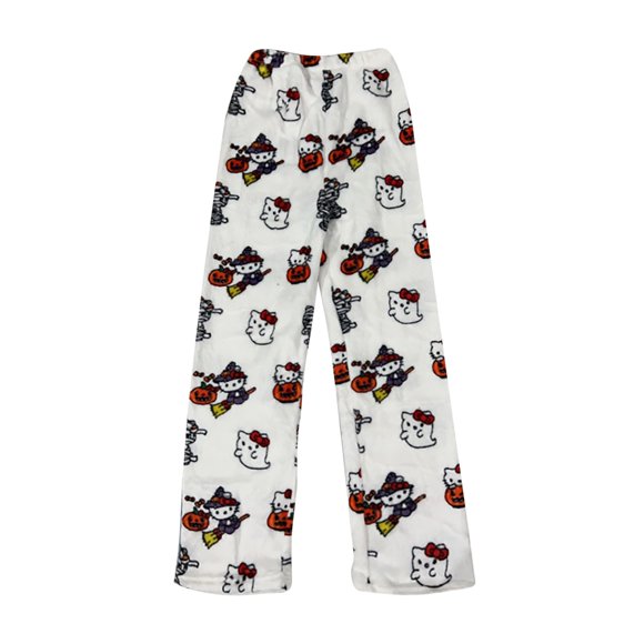hello kitty pyjama,Pyjama Hose, Rosa Cat Hose Y2K, Gemütlich Hello kitten Pyjama Hosen Damen, Kawaii Pyjama Hose Kinder, Cat Schlafanzughose Sommer