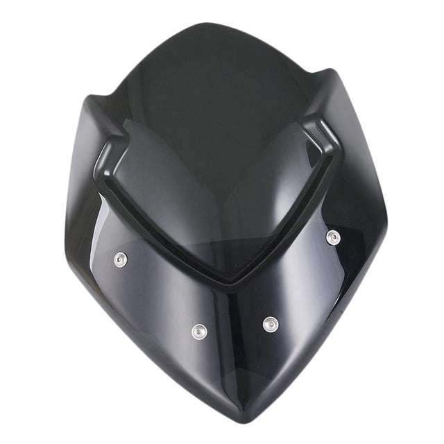 Cúpula de parabrisas ajustable universal para motocicleta Kusrkot Negro