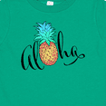 thumbnail image 4 of Inktastic Aloha- in cursive with pineapple rainbow colors Boys or Girls Baby T-Shirt, 4 of 5
