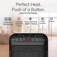 thumbnail image 5 of Lasko MyHeat Max CD09100 Black 1500W 2 Speed, Timer, Thermostat Ceramic Space Heater, 5 of 9