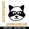 thumbnail image 2 of Racoon Face Doodle Rubber Stamp for Scrapbooking Crafting Stamping - Small 3/4 Inch, 2 of 7