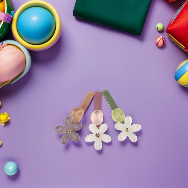 Houderco 3Ud Accesorios Para Flower Clips Multicolor Con Y Agarre Firme