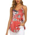 thumbnail image 1 of Camisolas holgadas y fluidas, camiseta sin mangas con doble correa, camiseta sin mangas ajustada informal para mujer, señora, chica, verano, estampado rosa, L, 1 of 5