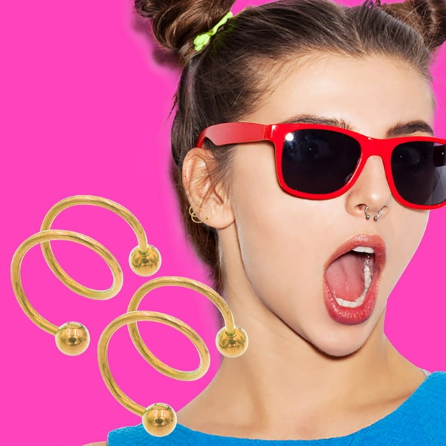 Stylish Double Hoop Geometric Dangle Earrings for Women with Sparkling