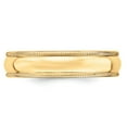 thumbnail image 3 of Real 14kt Yellow Gold 5mm LTW Milgrain Half Round Band Size 9.5; for Adults and Teens; for Women and Men, 3 of 4