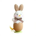 thumbnail image 2 of Easter Plush Chicks Figurines, 2pcs 6inch Bunny Ear Eggshell Easter Chick Decorations Tiered Tray Party Decor for Tabletop Ornaments Home Holiday Decor Farmhouse Party Baby Shower Supplies, 2 of 9
