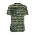 thumbnail image 3 of Haiem Hip Hop Hipster Baseball Jersey Button Down Shirts Sports Uniforms Men Women Jersey(Jungle Green Camo USA Flag,XX-Large), 3 of 9