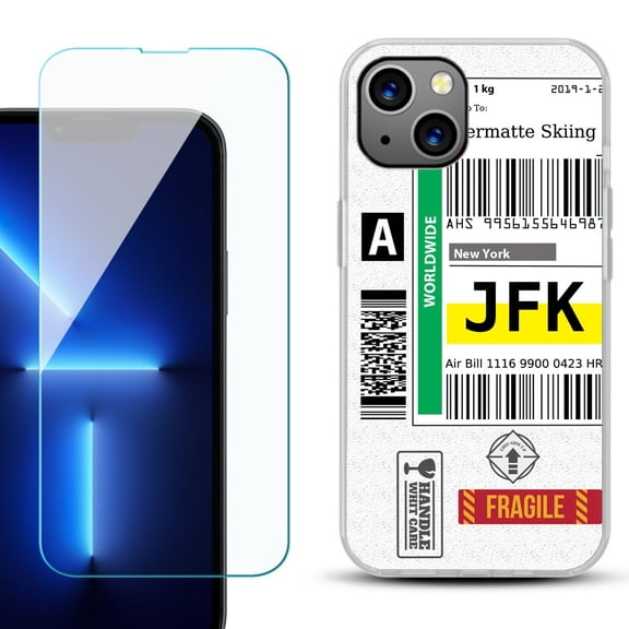 OneToughShield ® for iPhone 15 Plus Shockproof Phone Case, with Tempered Glass Screen Protector - Mail / New York