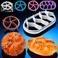 thumbnail image 3 of Juego de 2 moldes para pan, circulares, ovalados, con forma de abanico, antiadherentes, aptos para uso alimentario., 3 of 6