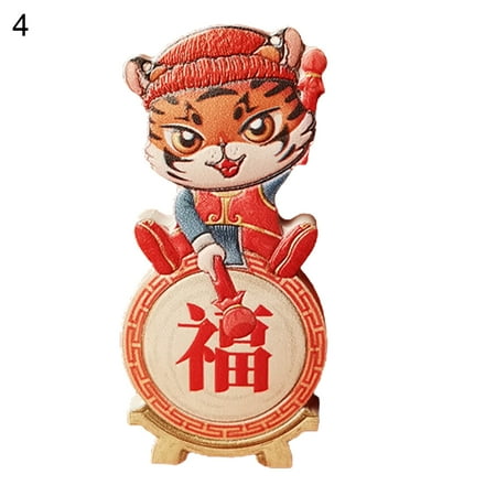 

WindC Decorative Fridge Magnet Nice-looking Creative Cartoon Tiger Resin Refrigerator Sticker Household Supplies