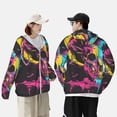 thumbnail image 4 of Lsque Neon Gothic Skull Moon UPF 50+ Lightweight Sun Protection Men's Women's Long Sleeve Shirt, Hoodie Performance -Large, 4 of 9