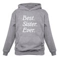 thumbnail image 1 of Tstars Womens Big Sister Shirt Lovely Cute Best Sister Ever B Day Gifts for Sister Funny Humor Sis Big Siblings Gift Idea Best Sisters Birthday Christmas Gift Women Hoodie, 1 of 5