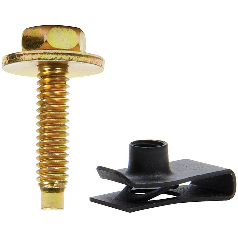 Allstar Body Bolt Kit w/ Clips 50pk Gold Allstar Body Bolt Kit w/ Clips 50pk Gold