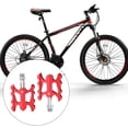 thumbnail image 4 of Soidarity Pedales de bicicleta, accesorios para bicicletas, reemplazo de pieza modificada, Pedal de ciclismo con cojinete, accesorios de actualización de Ciclismo Rojo Soidarity OD023874-03, 4 of 6