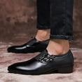 thumbnail image 2 of Frhoxug Men's Smooth Slip-On Dress Shoes For Wedding Party Office, 2 of 7