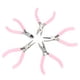 thumbnail image 3 of Mini alicates, 5 piezas, mini alicates rosados de 4 pulgadas, alicates de metal, rendimiento inigualable, 3 of 9