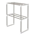 thumbnail image 4 of Stainless Steel Multifunctional Microwave Oven Rack Household Telescopic Pan Pot Storage Shelf Assembly Standing Type Double Layer Kitchen Storage Holder, 4 of 4
