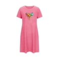 thumbnail image 5 of HaoXianJian Women's T-Shirt Nightgown Short Sleeve Sleepshirts Comfy Ladies Casual Cover Ups Nightdress, 5 of 7