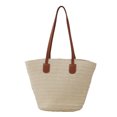 thumbnail image 4 of Straw Woven Tote Bag For Women Summer Beach Handmade Hollow Mesh Shoulder Bag Lightweight Durable Fashionable, 4 of 8