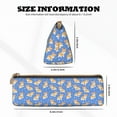 thumbnail image 2 of Rocae Kawaii Corgi for Leather Pencil Case - Zippered Pen Case Stationery Bag Zipper Pouch Pencil Holder For Men Women Businessmen And Artists, 2 of 5
