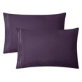 thumbnail image 6 of Bed Sheets, Premier 1800 Series 4 Piece Bed Sheet Set, Deep Pocket, Wrinkle, Fade, Stain Resistant, Luxury Soft Bedding Sheets & Pillowcases, Twin-XL, Purple Eggplant, 6 of 9