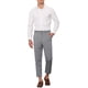 thumbnail image 2 of Pantalones de cuadros INSPIRE CHIC para hombre, de frente plano, colores contrastantes, patrón irregular, talla 30, negro y blanco, 2 of 5