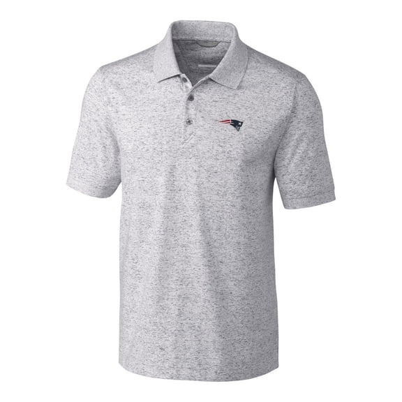 Men's Cutter & Buck Gray New England Patriots Space Dye Advantage Polo