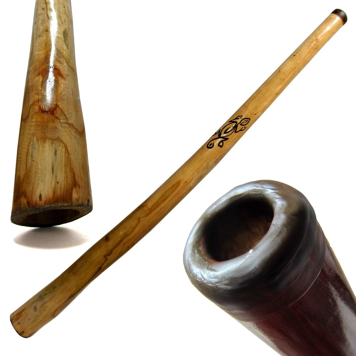 Eucalyptus Yellowbox Didgeridoo, Beeswax Mouthpiece 52" Long Hand