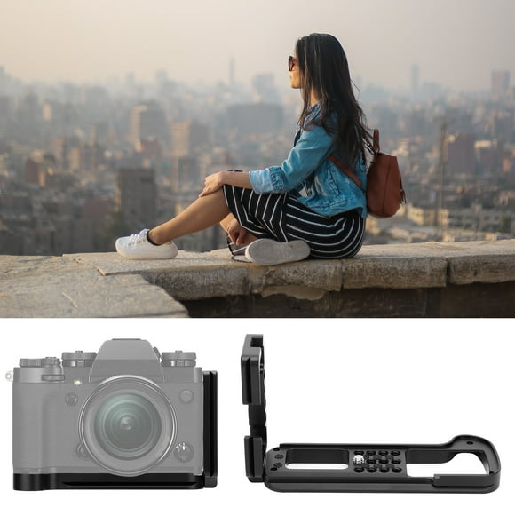 Vertical Aluminium Alloy L Quick Release Plate Vertical Shooting Handle Multihole For Fuji XT3