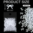 thumbnail image 2 of Lsupdaol 200 Pcs Mini Bows for Crafts Bow Decorations for Party Resin 0.2 Inch White Pink Embellishments Small Coquette Birthday Party Ornaments for DIY Bridal Baby Shower Wedding Favors(White), 2 of 6