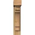 thumbnail image 2 of Ekena Millwork 6"W x 20"D x 28"H Merced Block Rough Sawn Bracket w/ Offset Brace, Western Red Cedar, 2 of 25