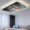 thumbnail image 2 of Black Christmas Snowman Fluorescent Light Covers, Xmas Tree Snowflake Botanical Magnetic Light Covers for Ceiling Lights, Fluorescent Ceiling Shade Filters for Classroom Bedroom Office 4x2Ft x 3PCS, 2 of 8