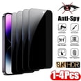thumbnail image 2 of Protecteur d'écran Anti-espion, 1 à 4 pièces, en verre trempé pour IPhone 15 14 13 12 11Pro Max, couverture complète, confidentialité, pour iPhone X XS Max XR, 2 of 4