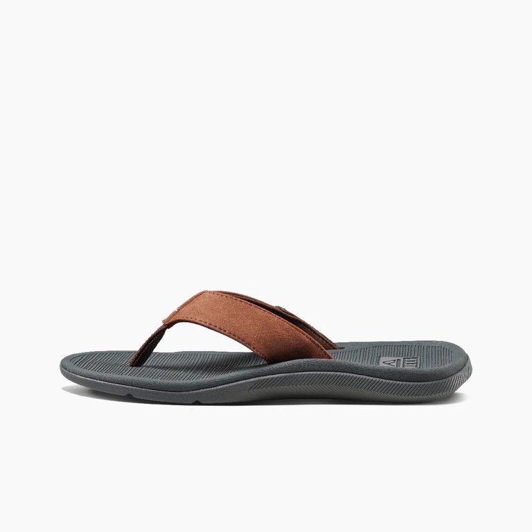 REEF Santa Ana Flip Flop Sandals Grey Tan CI5835 Vegan  display picture 3