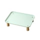 thumbnail image 3 of Soporte elevado para cuenco para gatos, cómodo, lavable, protege el cuello, suministros para mascotas, soporte para plato de alimentación para Verde, 3 of 8
