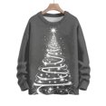 thumbnail image 5 of ZQUUVOU Women's Sweater Casual Round Neck Christmas Printed Long Sleeve Knitted Blouse (Gray,4XL), 5 of 5