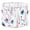 Color 2, variant on Lamp Shades Set of 2 Colorful stained glass window Abstract stained glass Art 13" x 13" x 10" Lampshade for Table Lamps Floor Lamps Lamp Shade Replacement Easy Assembly Required
