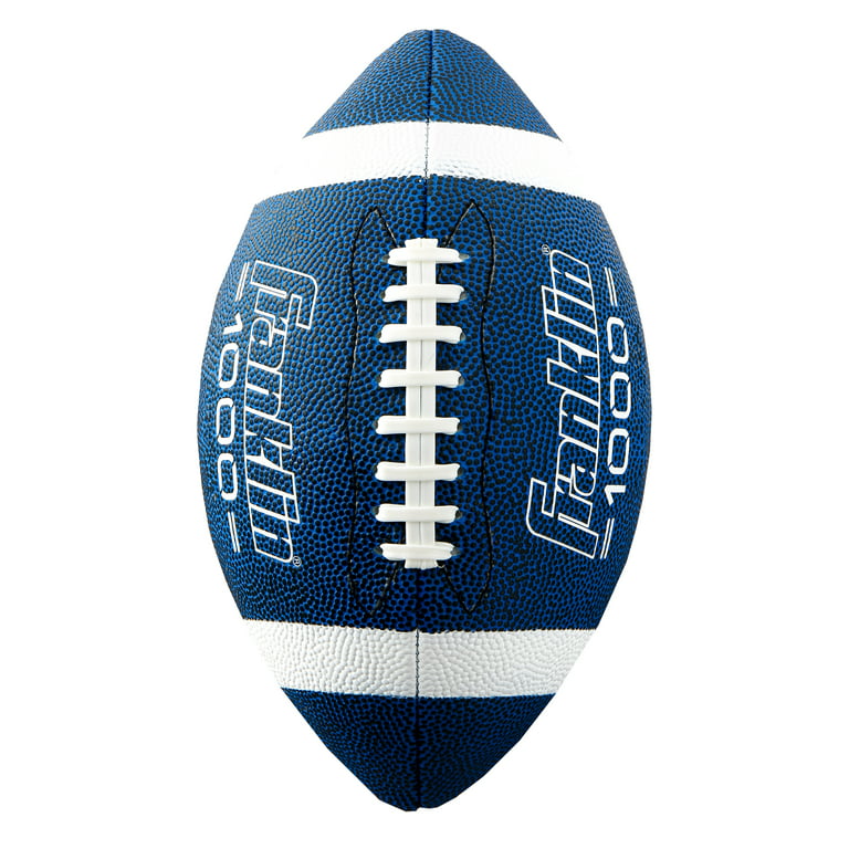 Franklin Sports Junior Size Football - Grip-Rite 1000, Blue/White 