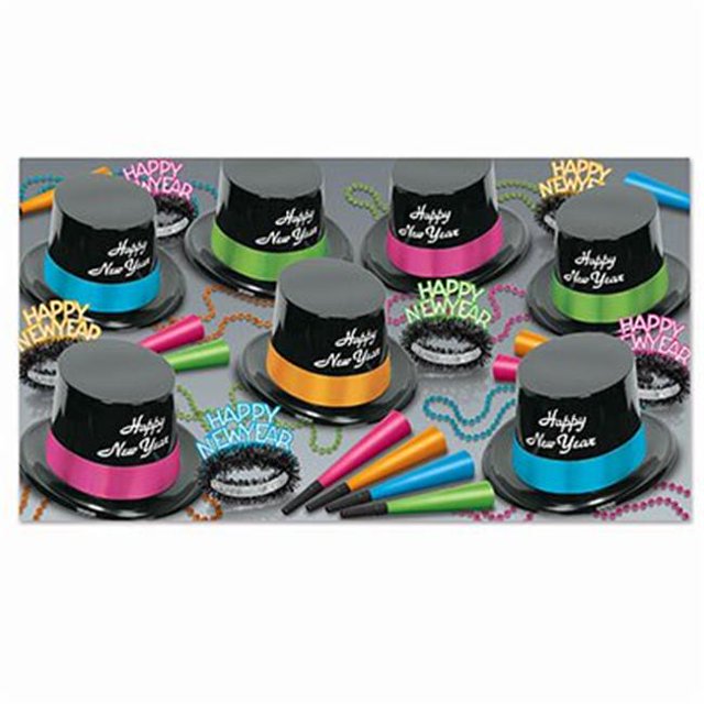 The Beistle 88780N50 Neon Legacy Assortment for 50 People