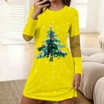 thumbnail image 2 of Wensltd Loose Fit Christmas Print Nightdress for Women Black Fashion Clothing Winter Soft Lightweight Sleepshirt, 2 of 6