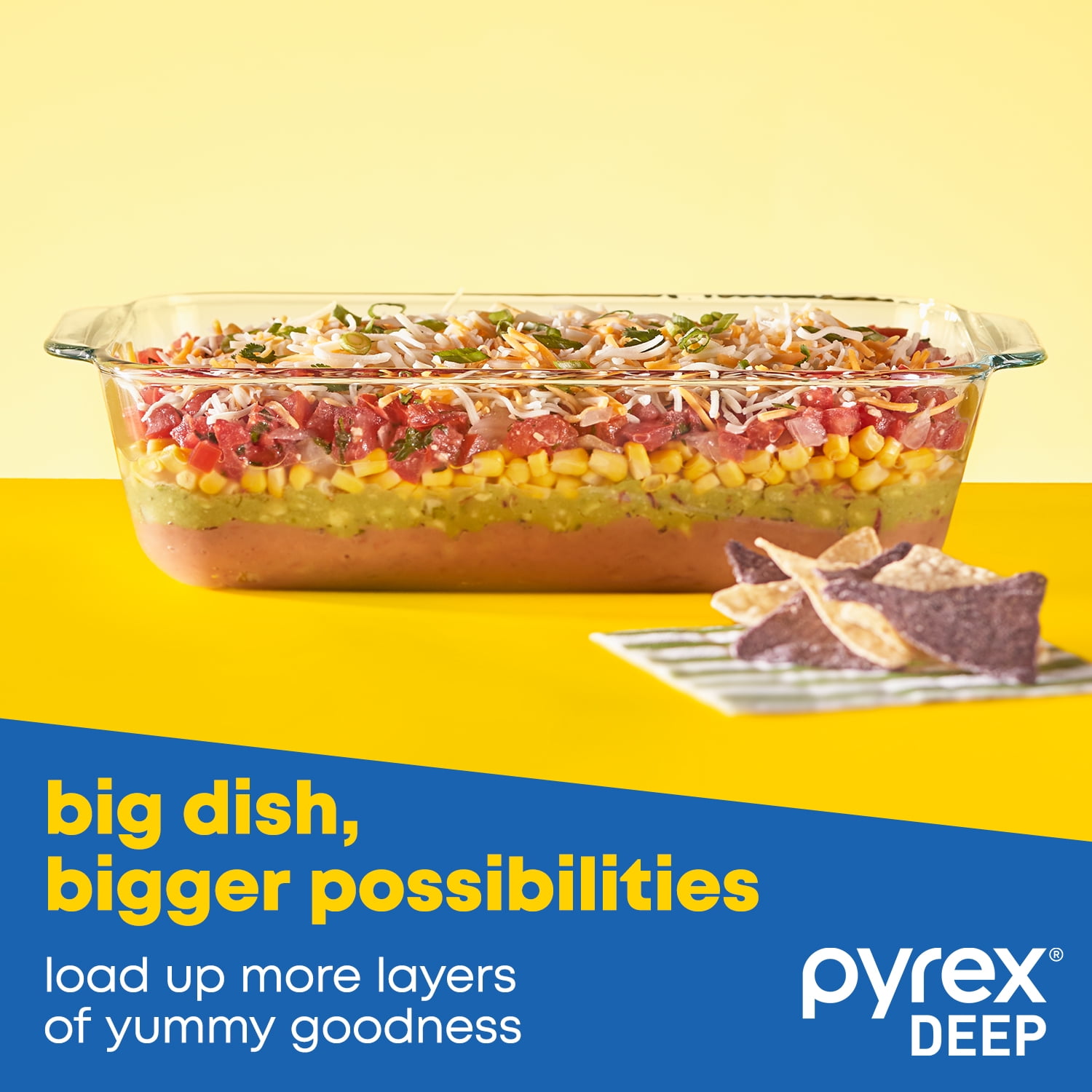 Pyrex 4-Piece Deep Glass Baking Dish Set for Camping – Genius
