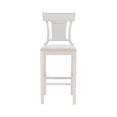 thumbnail image 2 of Contemporary Home Living Wooden High Back Bar Stools - 47" - White and Beige, 2 of 4