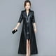 thumbnail image 5 of Nuevo abrigo de piel de oveja para mujer M-6XL, moda primavera otoño 2024, chaqueta larga cruzada, abrigo de piel de oveja, abrigo de gamuza, 5 of 5