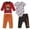 Red/gray, variant on Harry Potter Infant Baby Boys Bodysuit T-Shirt and Pants 4 Piece Layette Set Newborn to Infant