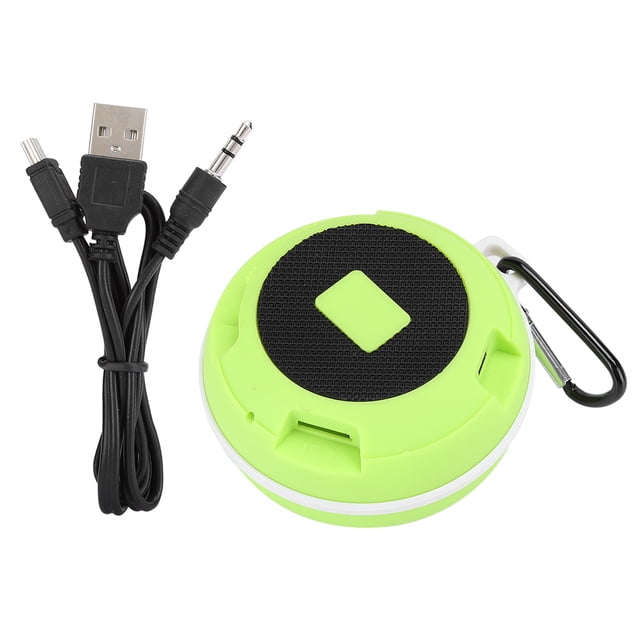 Altavoz portátil con Bluetooth, FM y sonido estéreo inalámbrico con lector de tarjetas y enchufe para coche para exteriores con graves