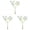 Blue*3, variant on Mini Faux Floral Stems Small Artificial Flowers Mini Plastic Colorful Realistic Spring Flower Arrangement Bouquet Branches for Home Party Wedding Table Centerpiece Vase Decor (Blue)