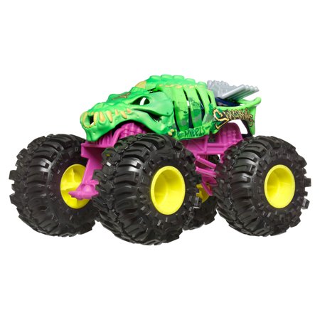 Hot Wheels Monster Trucks Skelesaurus 2024 Toy, 1:24 Scale Die-Cast