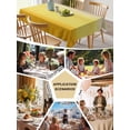 thumbnail image 5 of Yellow Ombre Table Cloth, Waterproof Tablecloth for Square Tables, Modern Abstract Art Abstract Reusable Washable Fabric Table Cover for Restaurant Kitchen Dining Tables 54"x54", 5 of 9
