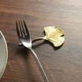 thumbnail image 4 of Ginkgos Leaf Stainless Steel Chopstick Rest Tableware Holder Spoon and Fork Stand Tabletop Organization Accessories, 4 of 8